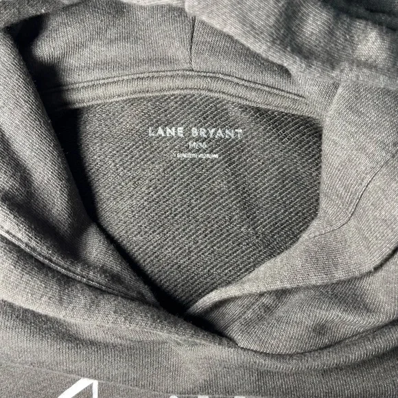 Lane‎ Bryant Women’s 14/16 XL Game Day Hoodie Gray Football Embroidered Graphic - Picture 4 of 5